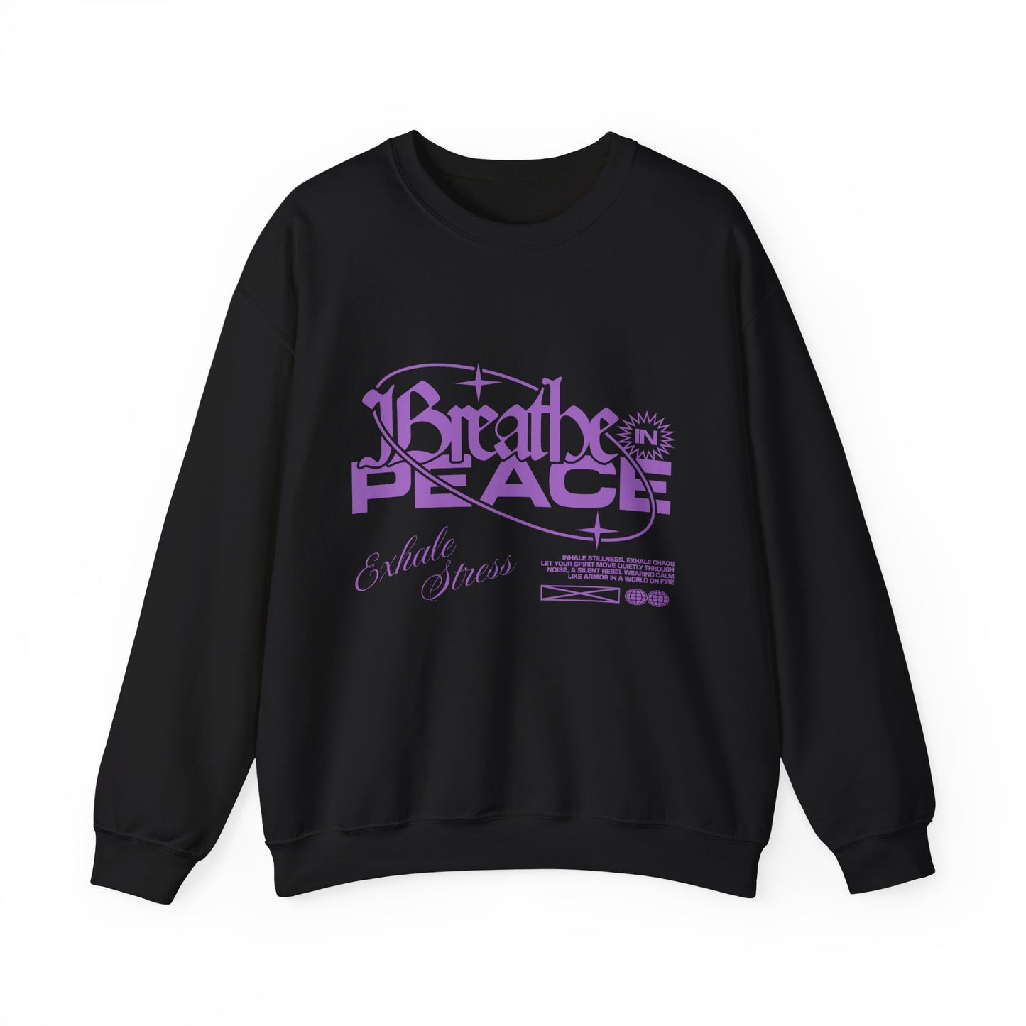 Breathe in Peace Mental Health Crewneck Sweatshirt