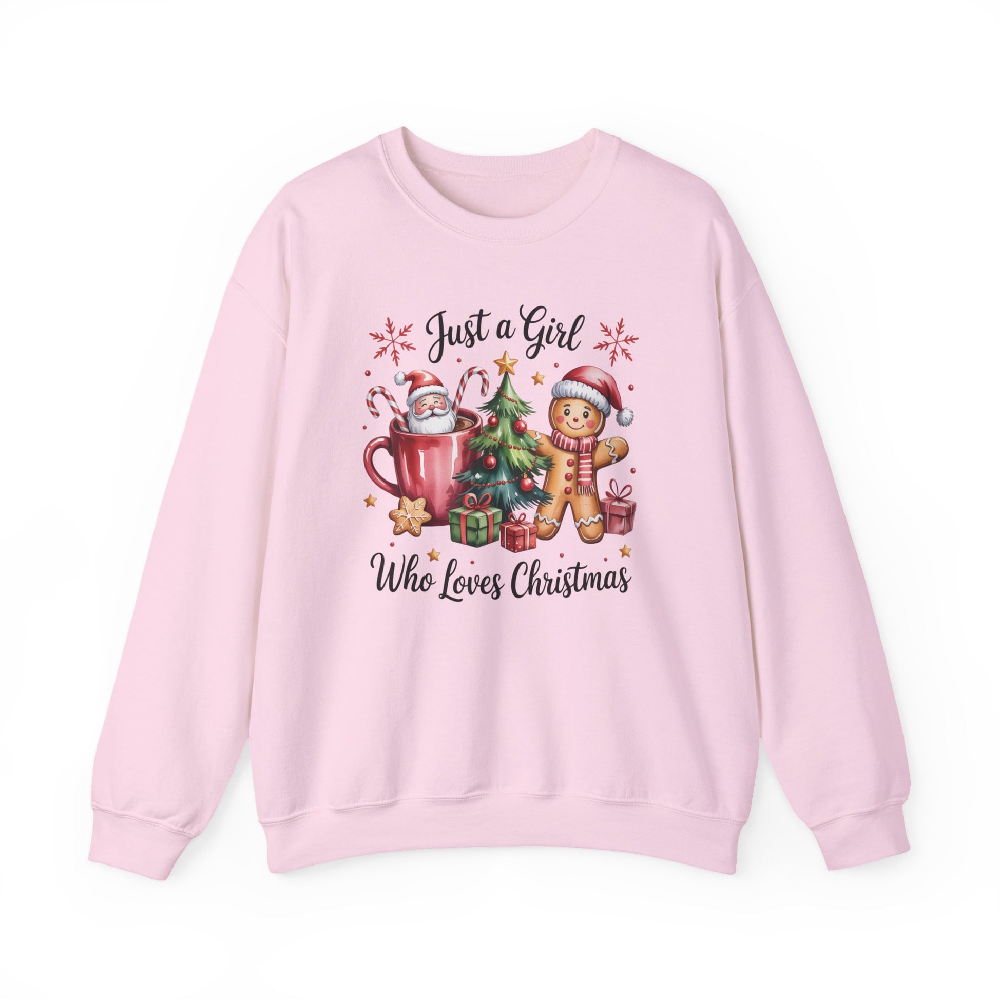 Just a Girl Who Loves Christmas Crewneck Sweatshirt - Samberule