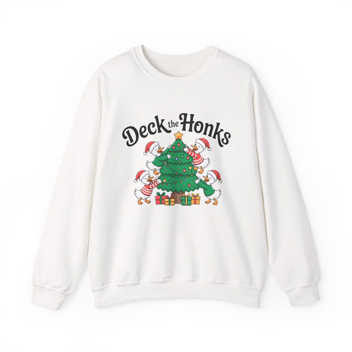 Deck the Honks Christmas Crewneck Sweatshirt