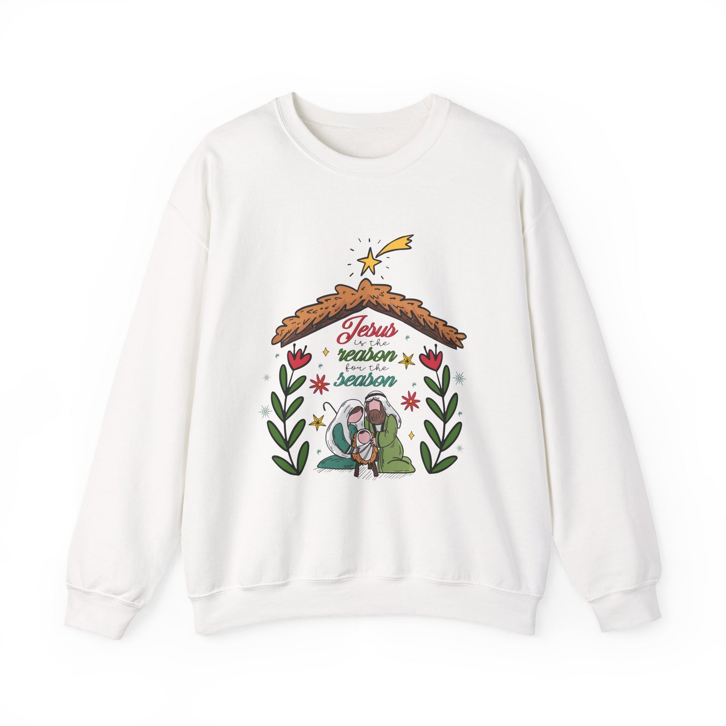 Jesus Is The Reason For The Season Christmas Crewneck Sweatshirt