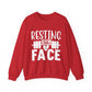 Resting Gym Face Gym Crewneck Sweatshirt