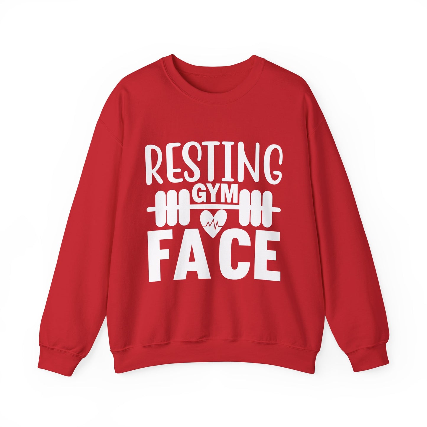 Resting Gym Face Gym Crewneck Sweatshirt