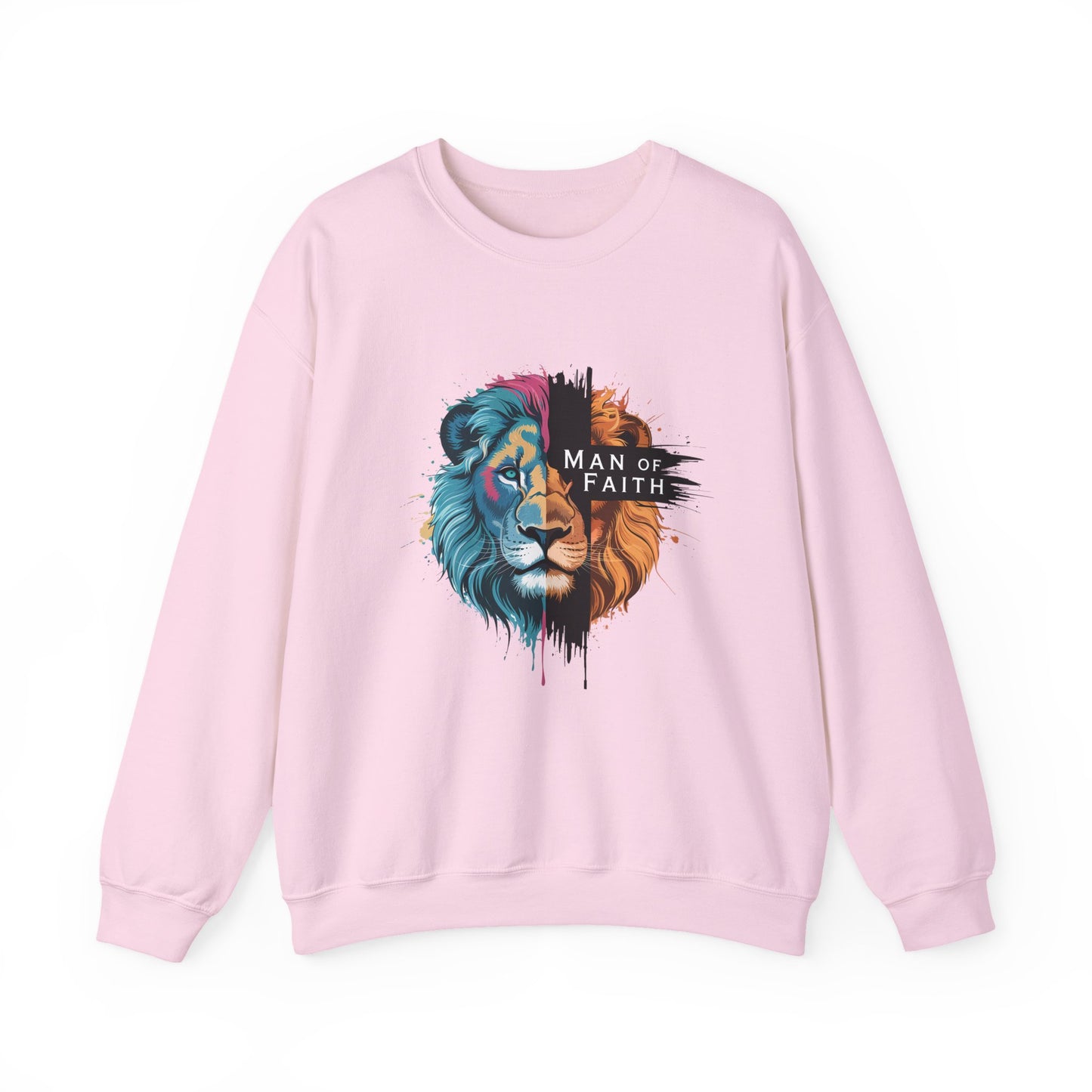 Men Of Faith Bold Lion Faith Crewneck Sweatshirt