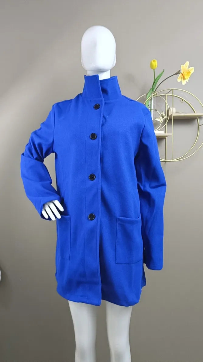 Clarisse | Refined Buttoned Coat with Timeless Style | Women