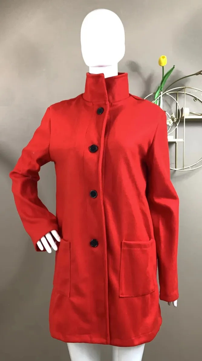 Clarisse | Refined Buttoned Coat with Timeless Style | Women