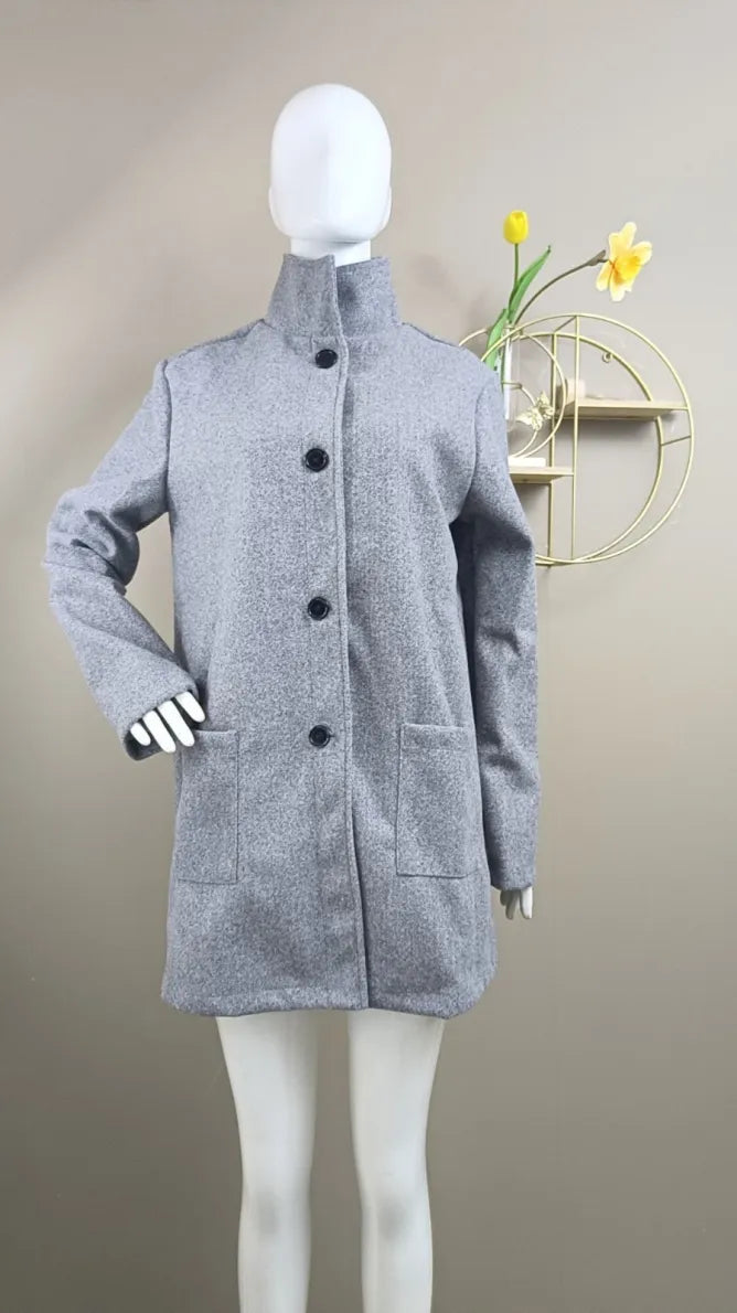 Clarisse | Refined Buttoned Coat with Timeless Style | Women