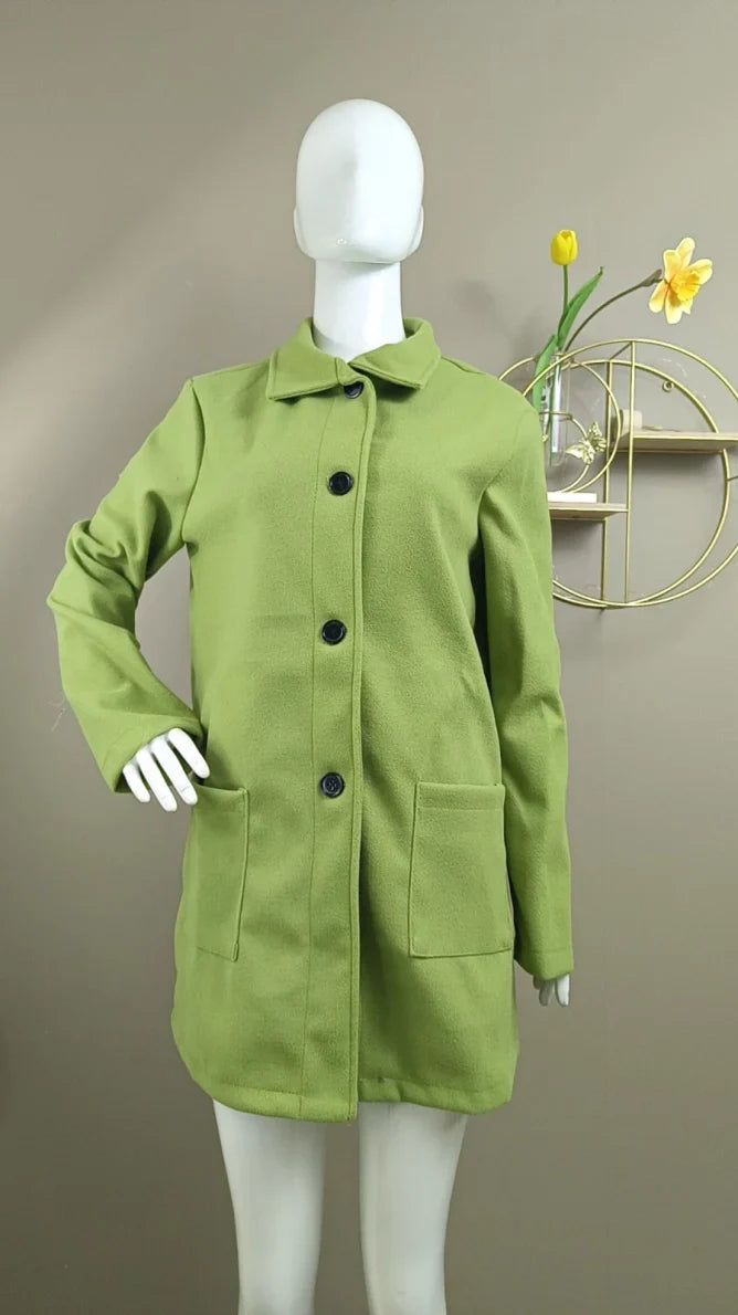 Clarisse | Refined Buttoned Coat with Timeless Style | Women