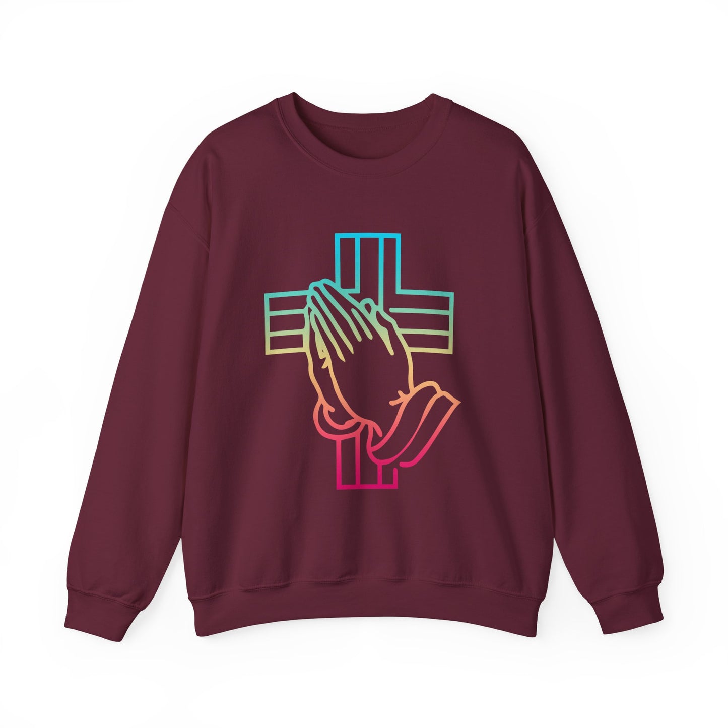 Praying Hands Faith Crewneck Sweatshirt