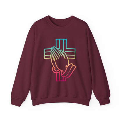 Praying Hands Faith Crewneck Sweatshirt
