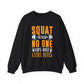 Squat Because No One Raps About Little Buts Gym Crewneck Sweatshirt