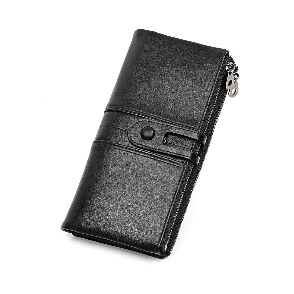 Maria - Leather Long Clutch Wallet - Samberule