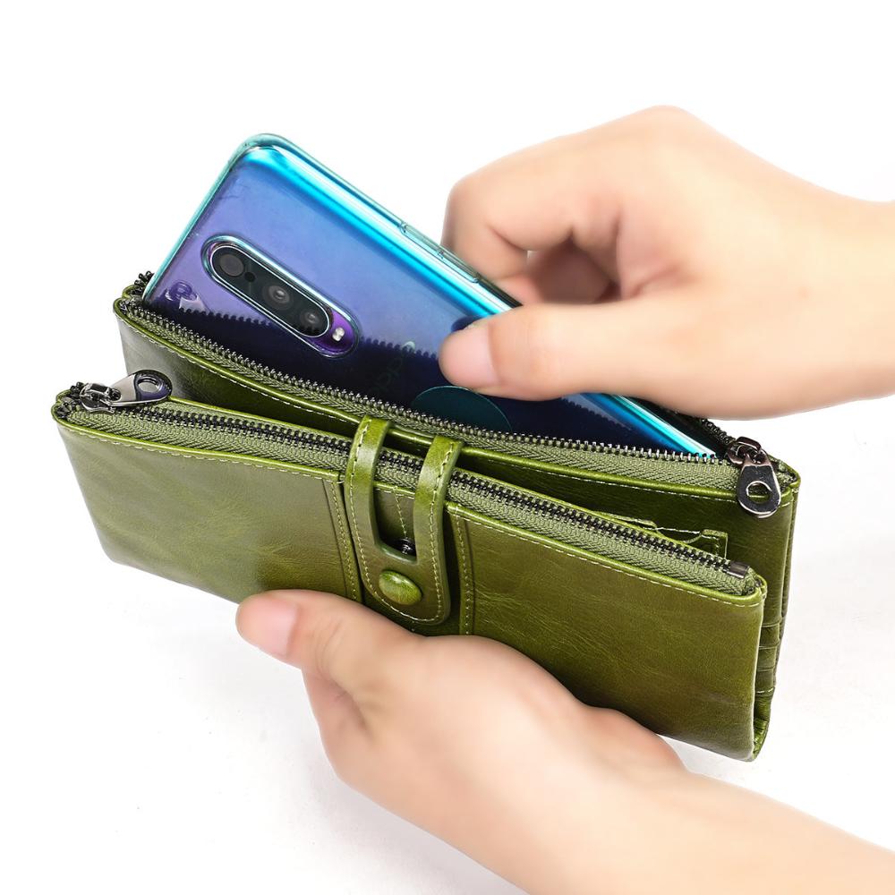 Maria - Leather Long Clutch Wallet - Samberule