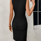 Melody - Sleeveless Twist Mini Dress - Samberule