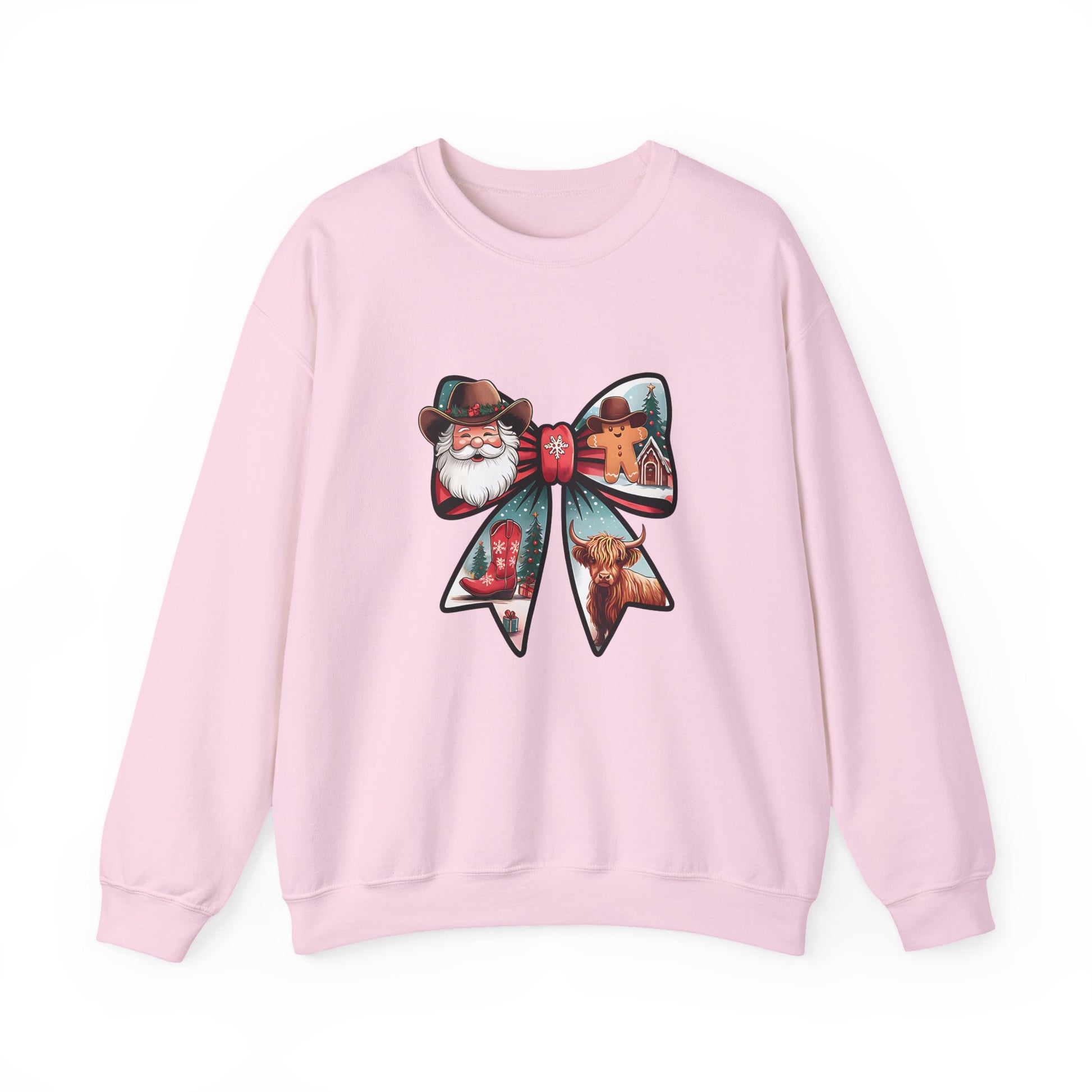 Santa Bow Christmas Crewneck Sweatshirt - Samberule