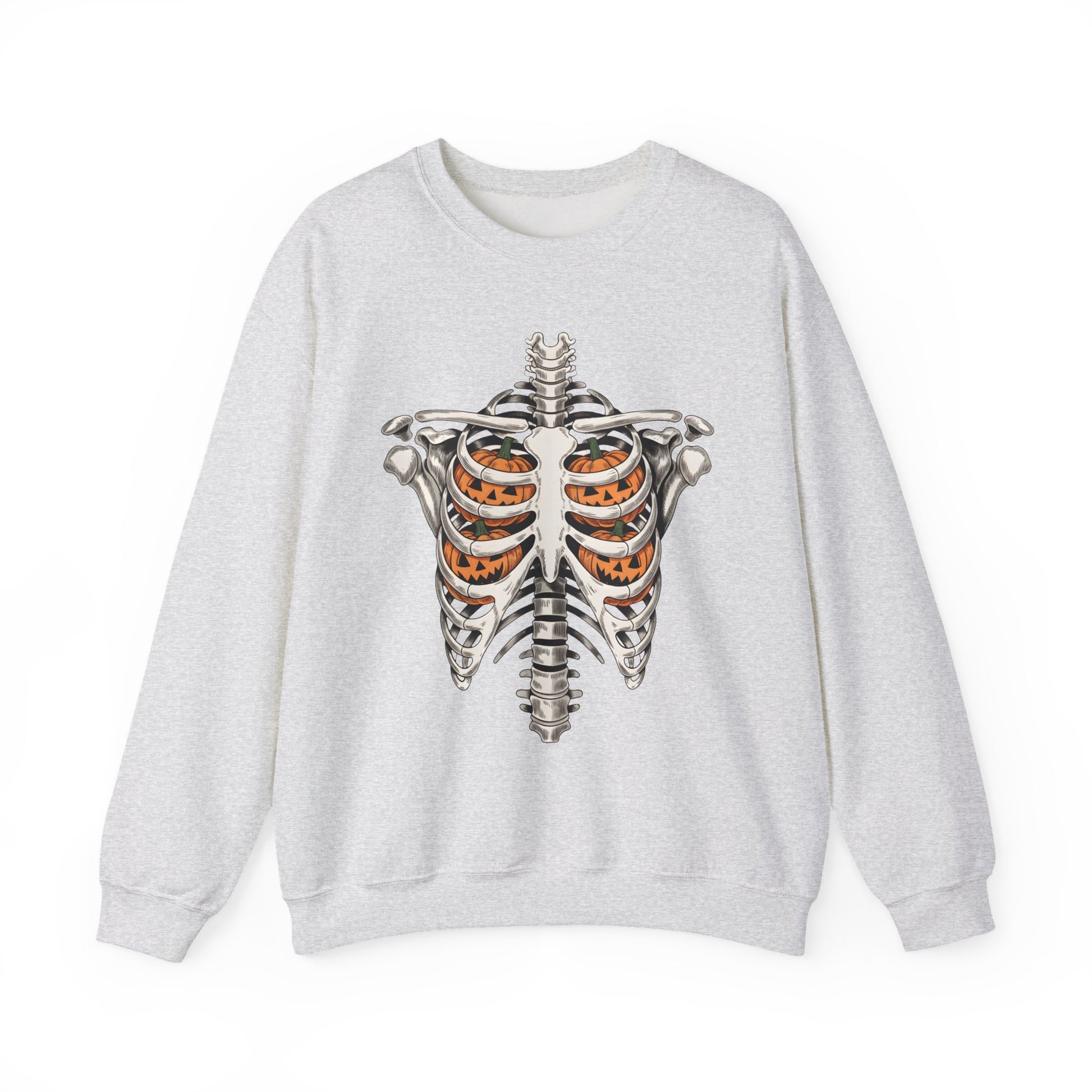 Skeletal Pumpkin Halloween Crewneck Sweatshirt - Samberule
