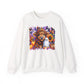 Fall Highland Cow Ghost Halloween Crewneck Sweatshirt - Samberule