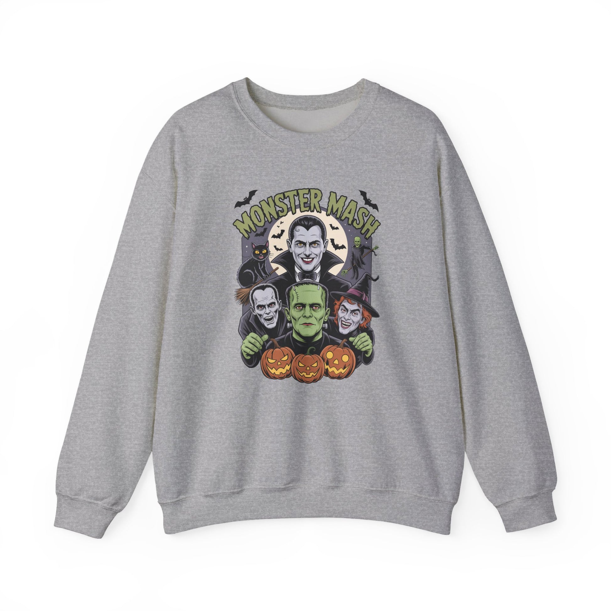 Retro Monster Mash Halloween Crewneck Sweatshirt - Samberule