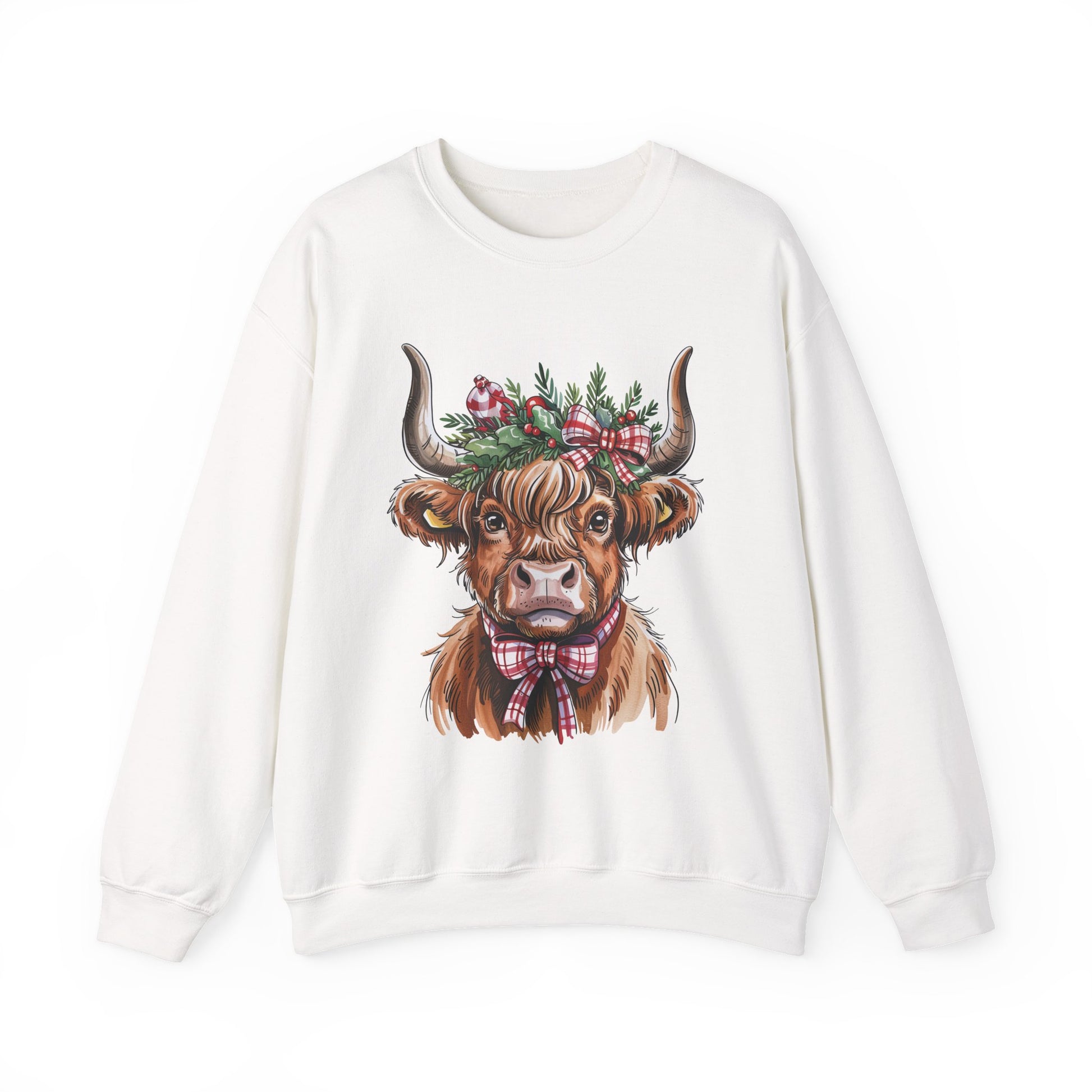 Festive Cow Christmas Crewneck Sweatshirt - Samberule