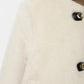 Women’s Faux Fur Jacket with Toggle Buttons - Samberule