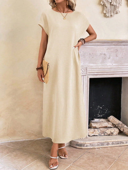 Stella - Casual Batwing Tunic Dress - Samberule