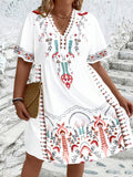Harper - Plus Size Boho Style Midi Dress - Samberule
