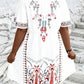 Harper - Plus Size Boho Style Midi Dress - Samberule