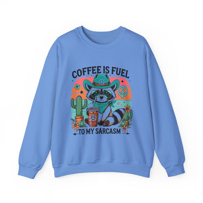 Coffee Is Fuel To My Sarcasm Crewneck Sweatshirt