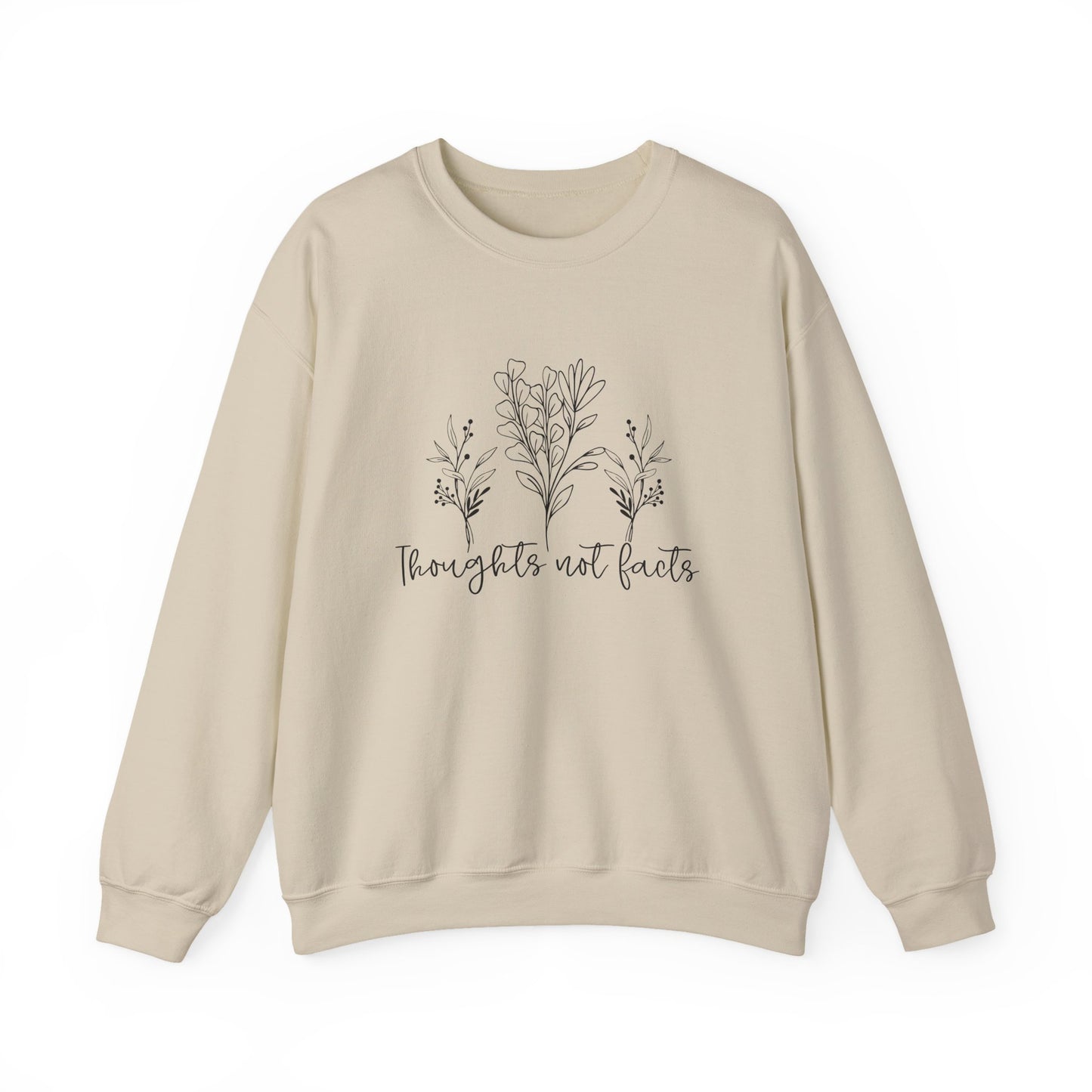 Thoughts Not Facts Mental Health Crewneck Sweatshirt