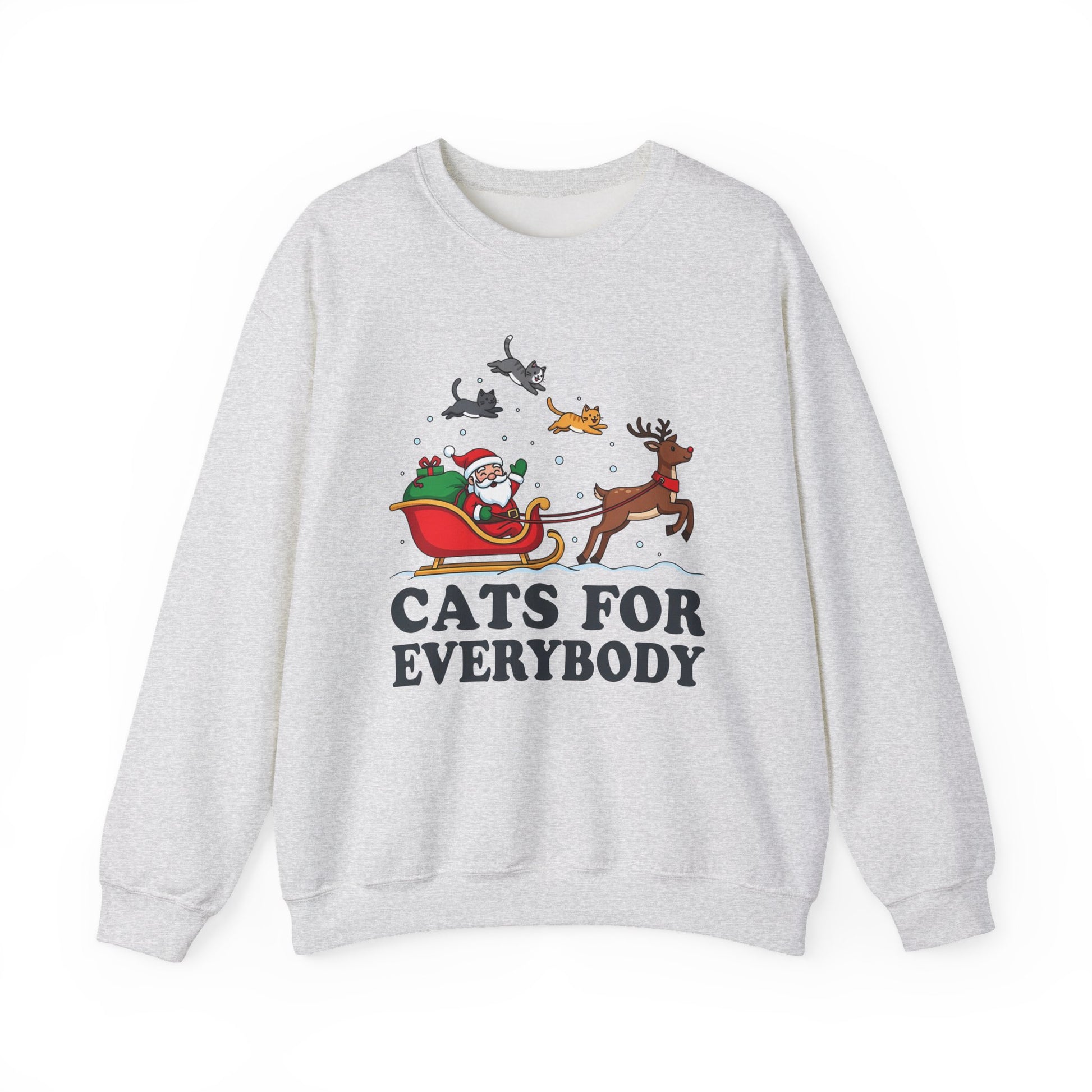 Cats For Everybody Christmas Crewneck Sweatshirt - Samberule