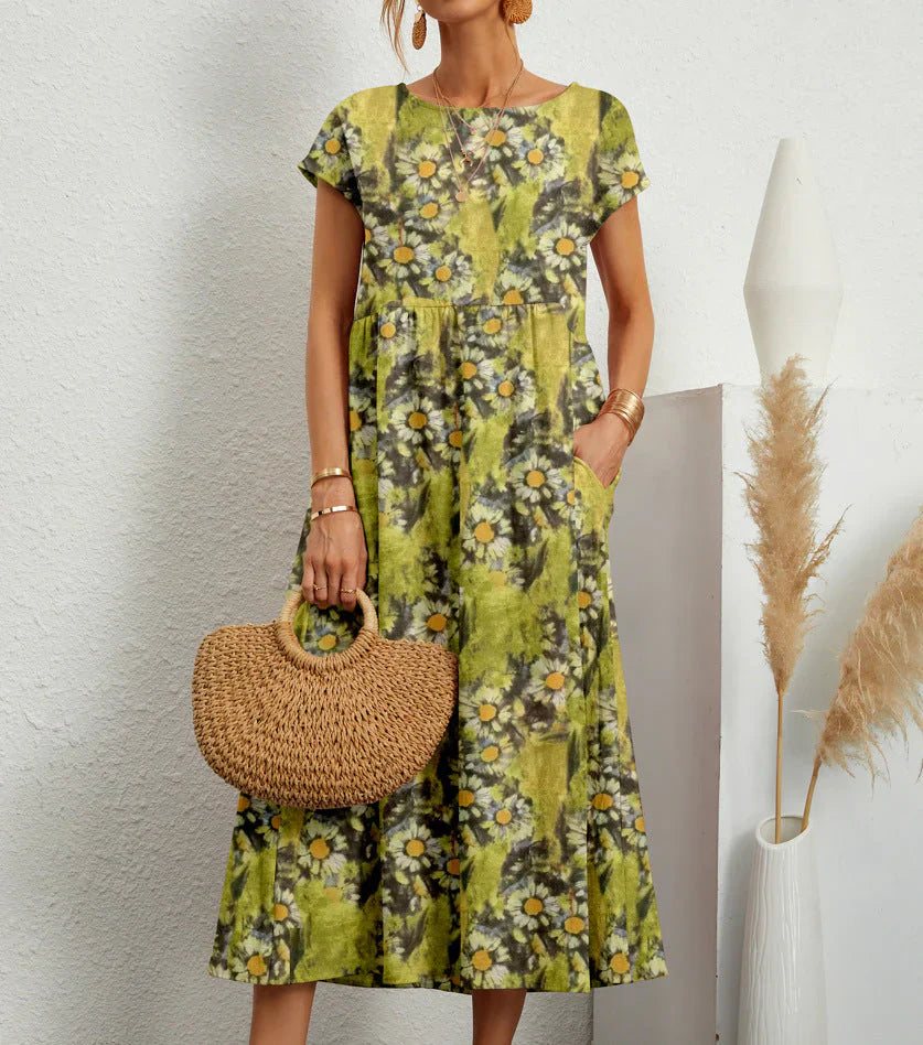 Samantha - Boho Midi Dress - Samberule