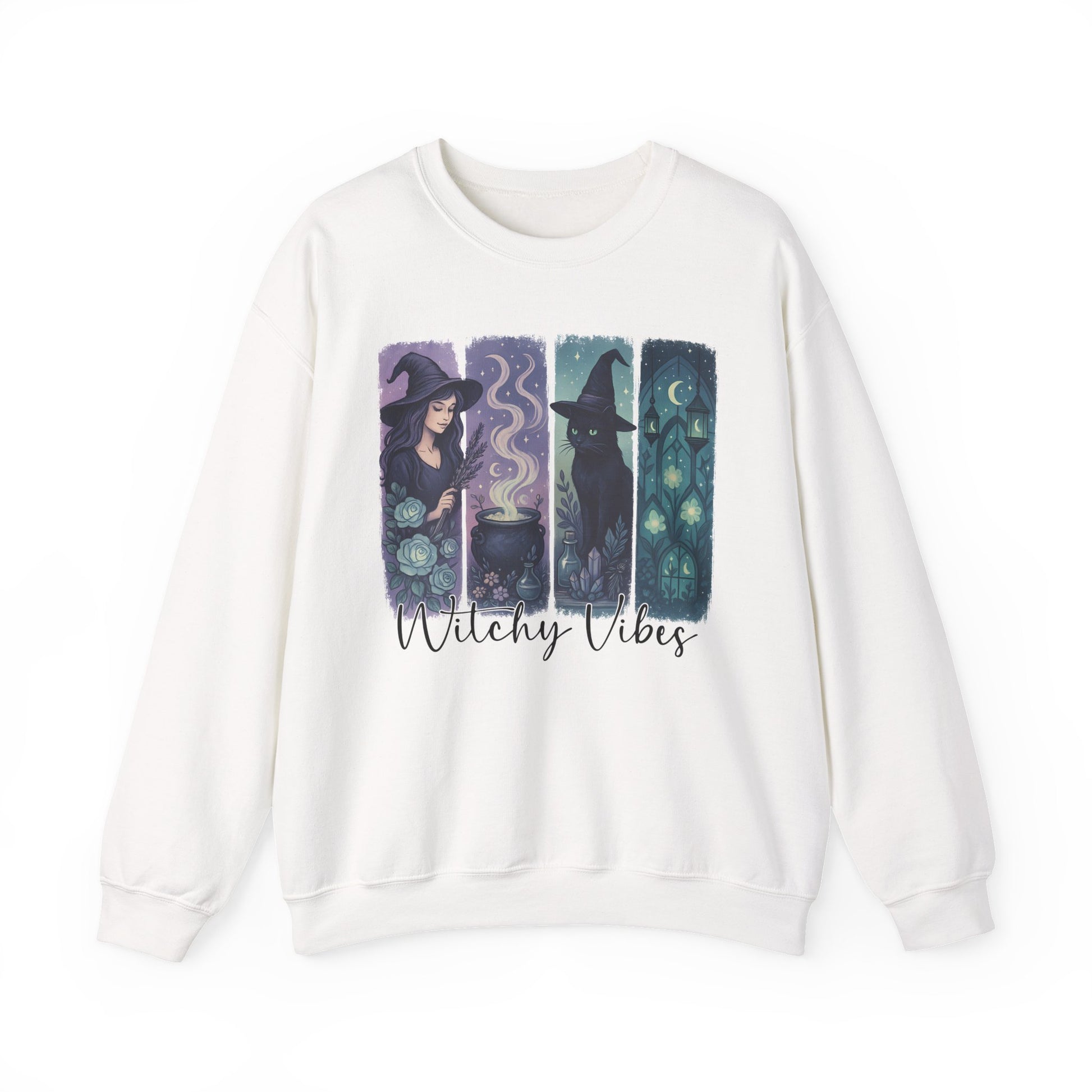Witchy Vibes Halloween Crewneck Sweatshirt - Samberule