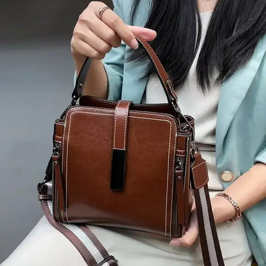 Cathy - Leather Crossbody Bag - Samberule