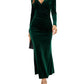Grace - Elegant Velvet Midi Dress - Samberule