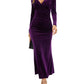Grace - Elegant Velvet Midi Dress - Samberule