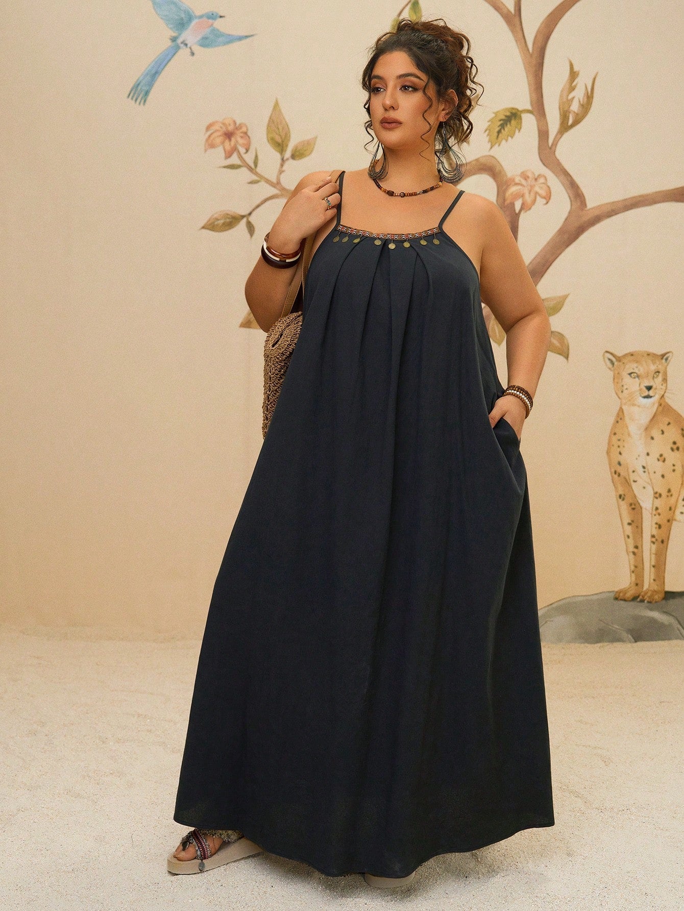Paisley - Plus Size Boho Summer Maxi Dress - Samberule