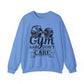 Gym Hair Don't Care Gym Crewneck Sweatshirt