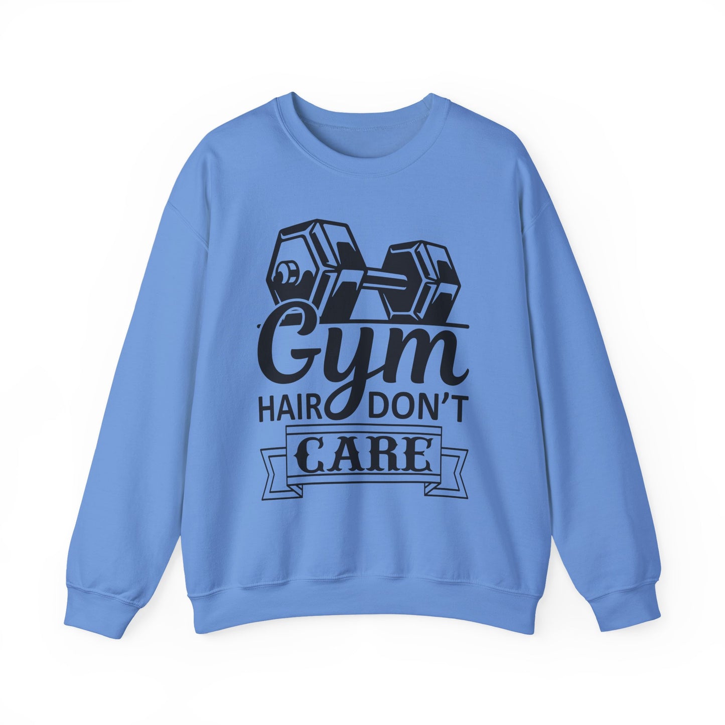 Gym Hair Don't Care Gym Crewneck Sweatshirt