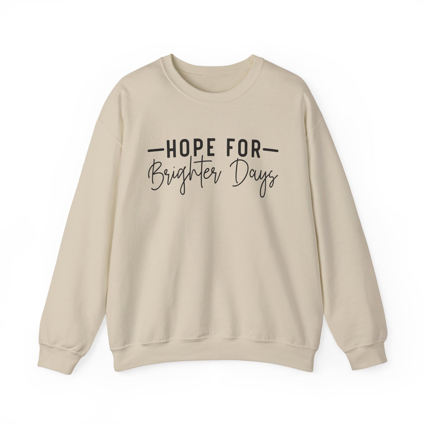 Hope for Brighter Days Mental Health Crewneck Sweatshirt
