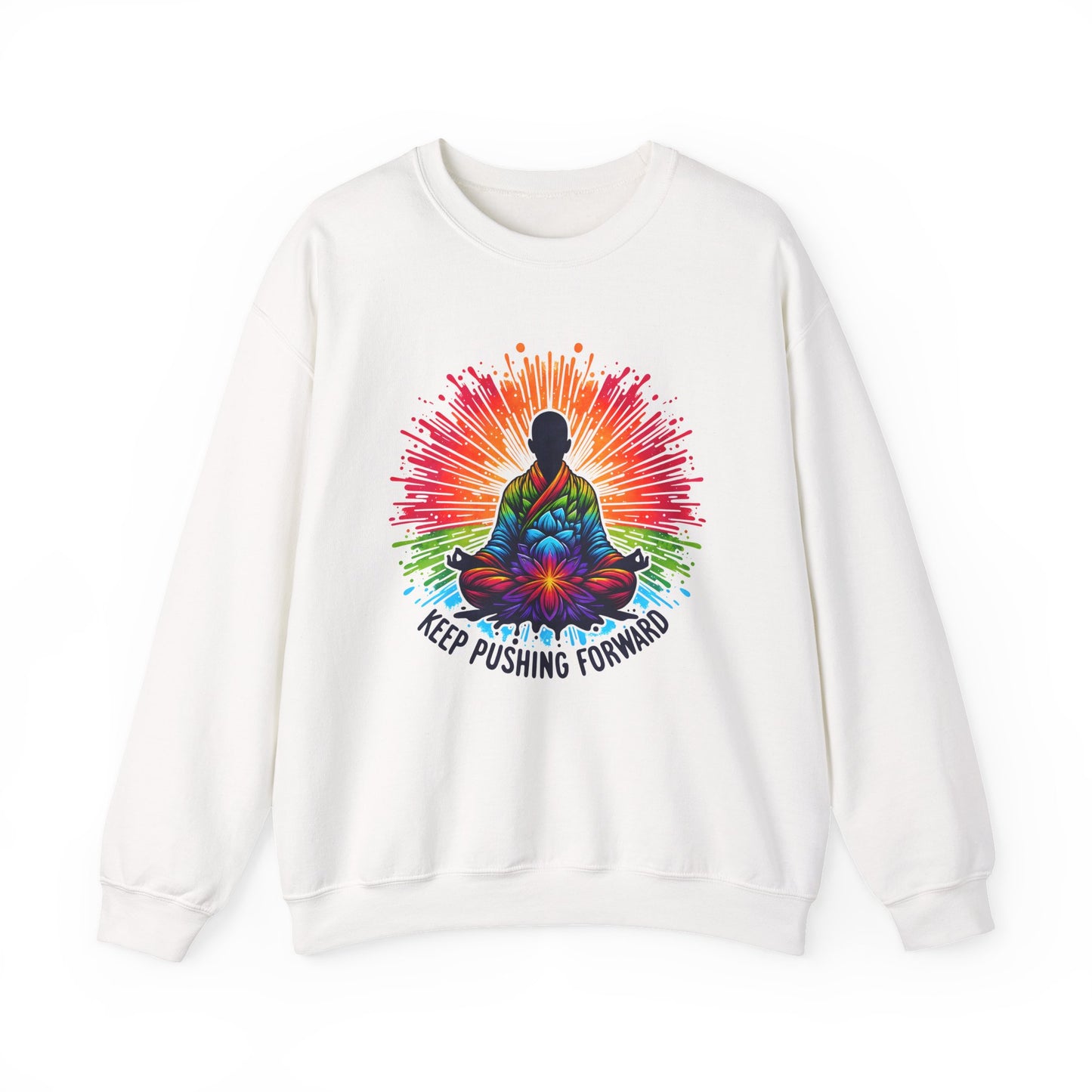 Keep Pushing Forward Motivational Crewneck Sweatshirt