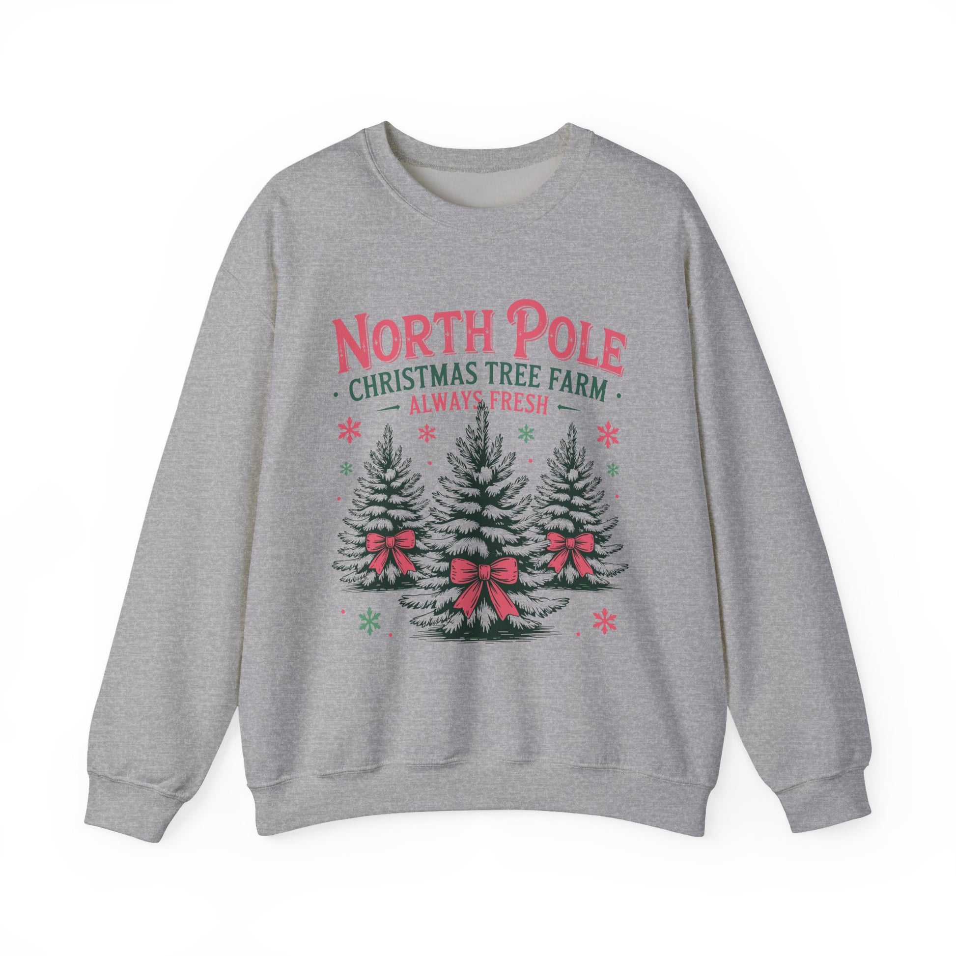 North Pole Christmas Tree Farm Christmas Crewneck Sweatshirt - Samberule