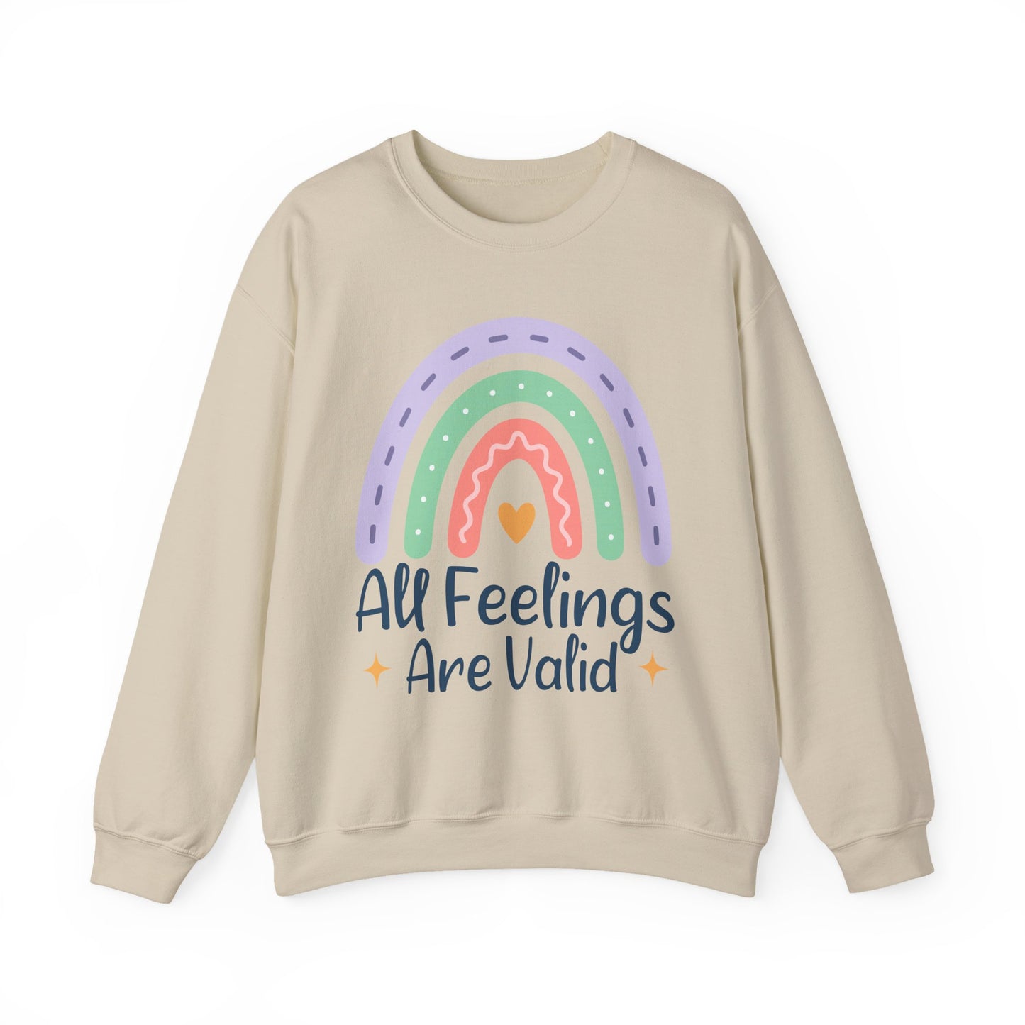 All Feelings Are Valid Mental Health Crewneck Sweatshirt
