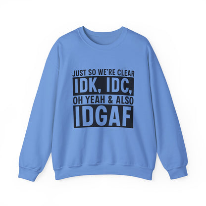 Casual Statement Sarcasm Crewneck Sweatshirt