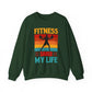 Fitness Saved My Life Gym Crewneck Sweatshirt