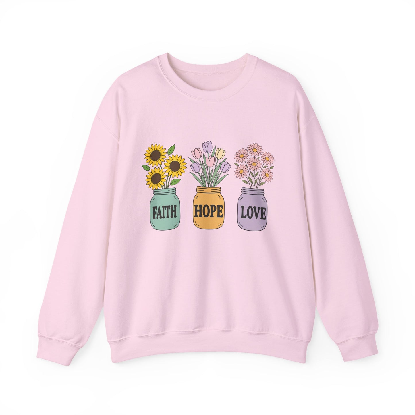 'Faith Hope Love' Mental Health Crewneck Sweatshirt