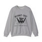 "Burnt Out but Optimistic" Sarcasm Crewneck Sweatshirt