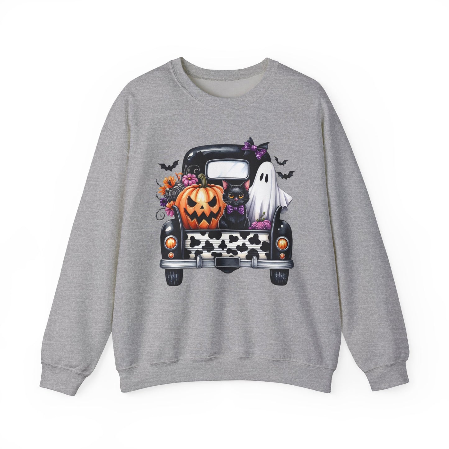 Vintage Truck Halloween Crewneck Sweatshirt - Samberule