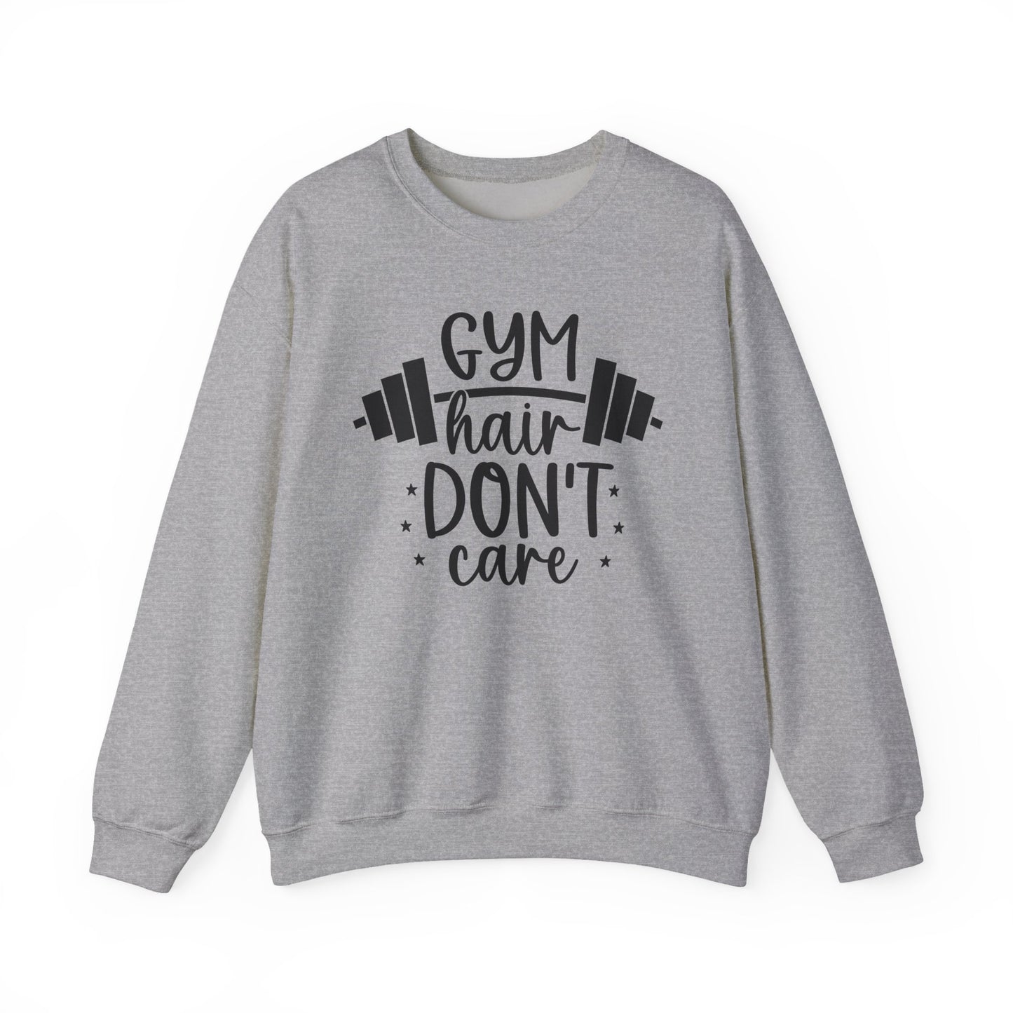 Gym Hair Don't Care Gym Crewneck Sweatshirt
