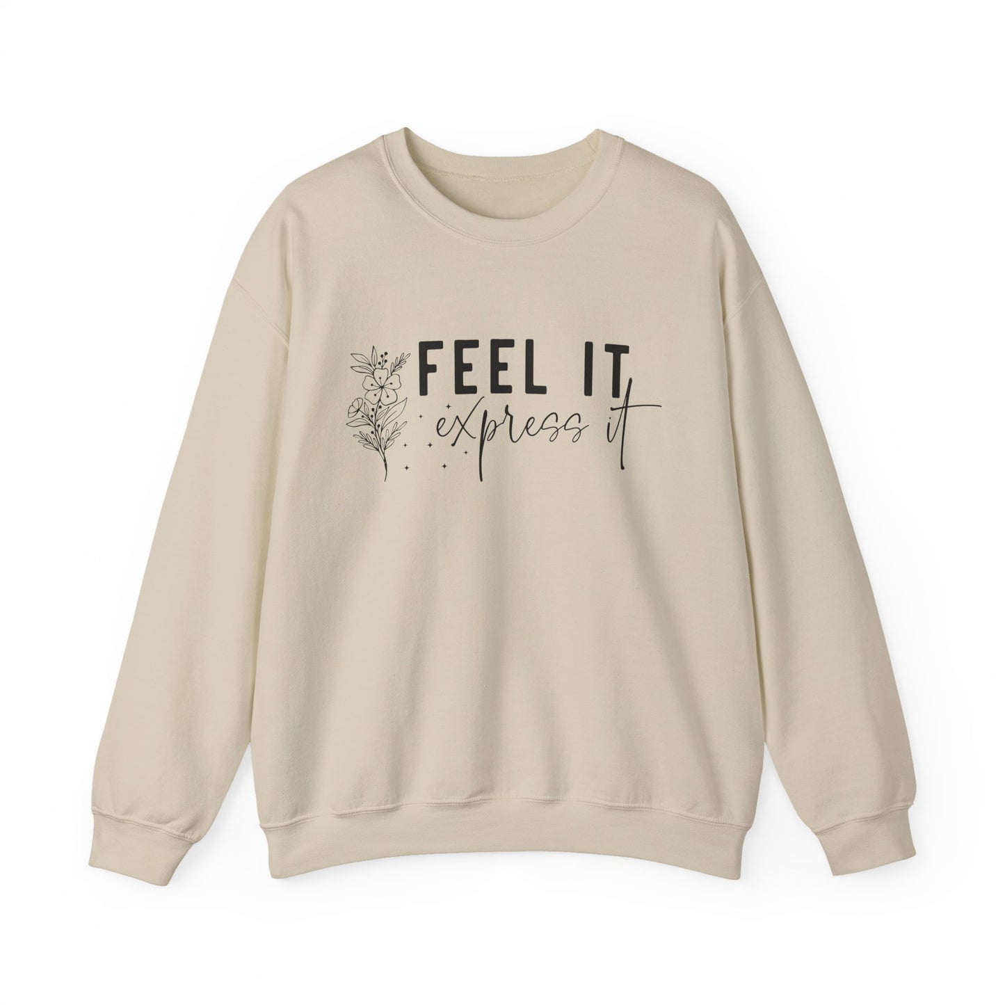 Feel It Express It Mental Health Crewneck Sweatshirt