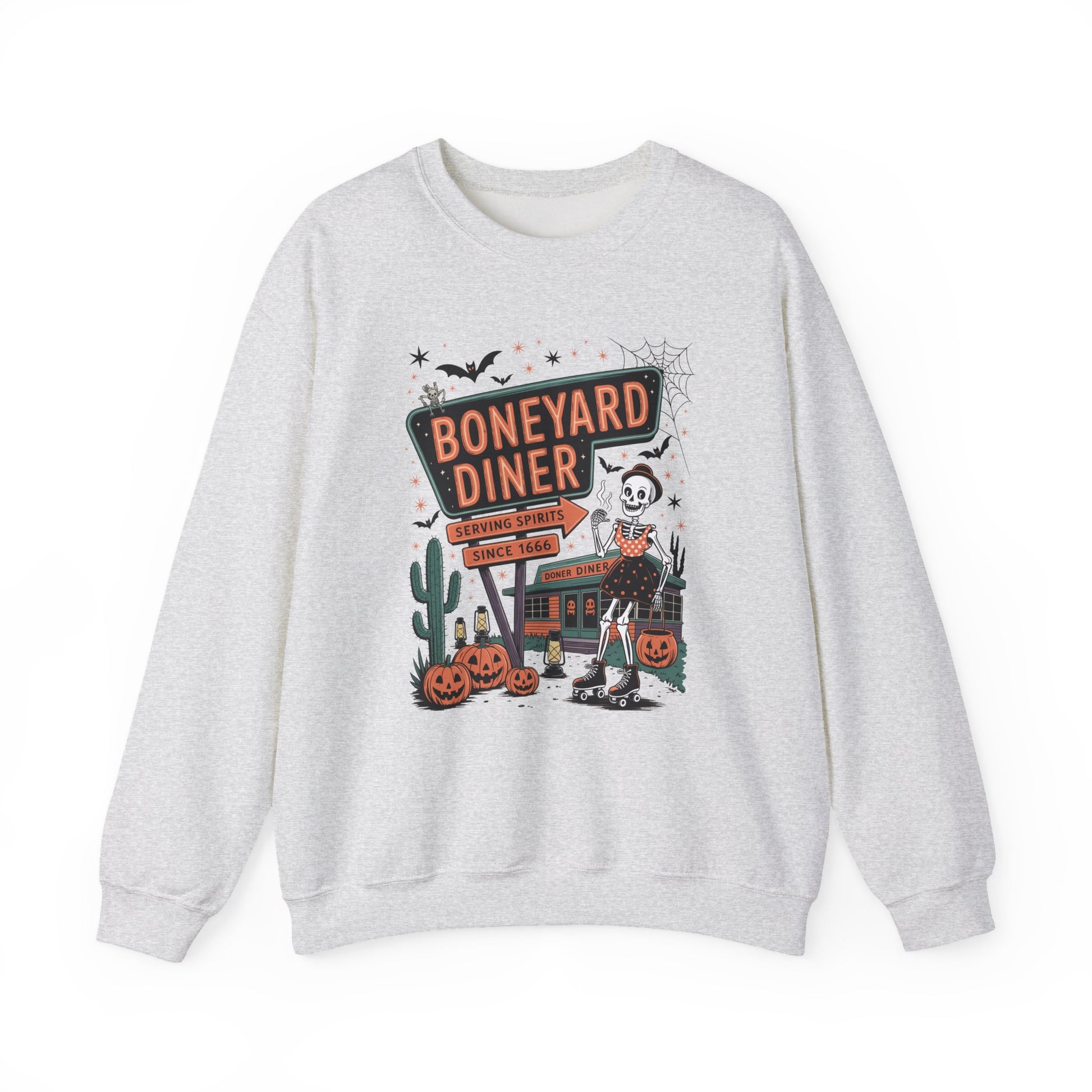 Boneyard Diner Halloween Crewneck Sweatshirt - Samberule