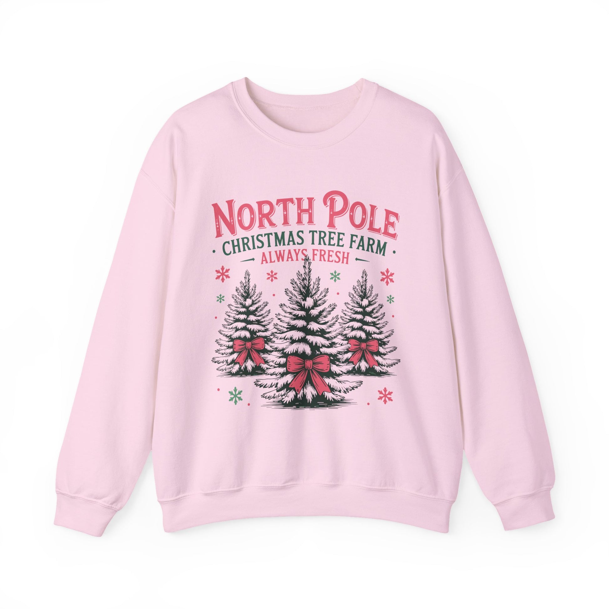 North Pole Christmas Tree Farm Christmas Crewneck Sweatshirt - Samberule
